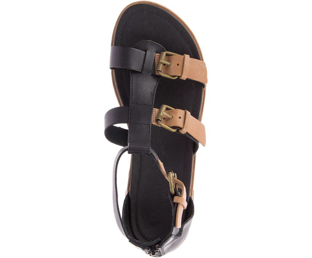 Sandalias Mujer - Merrell Roam Mid Buckle - Negras - UYJV-48512